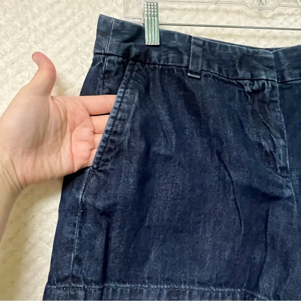 Ann Taylor LOFT Blue Shorts 100% Cotton Womens Size 8 Bottoms Classic Casual